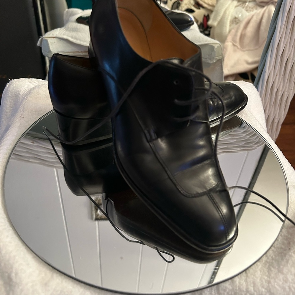 Classic Black Leather Men's Shoes